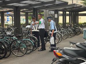 塩釜駅駐輪場見回り