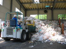 収集されたプラスチック製容器包装の画像