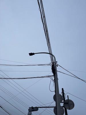 梅の宮　街灯が点かない