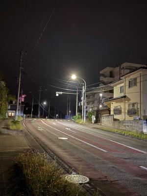 梅の宮　街灯が点かない