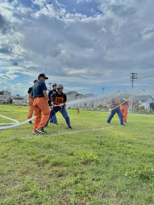 夏季訓練　ポンプ操法